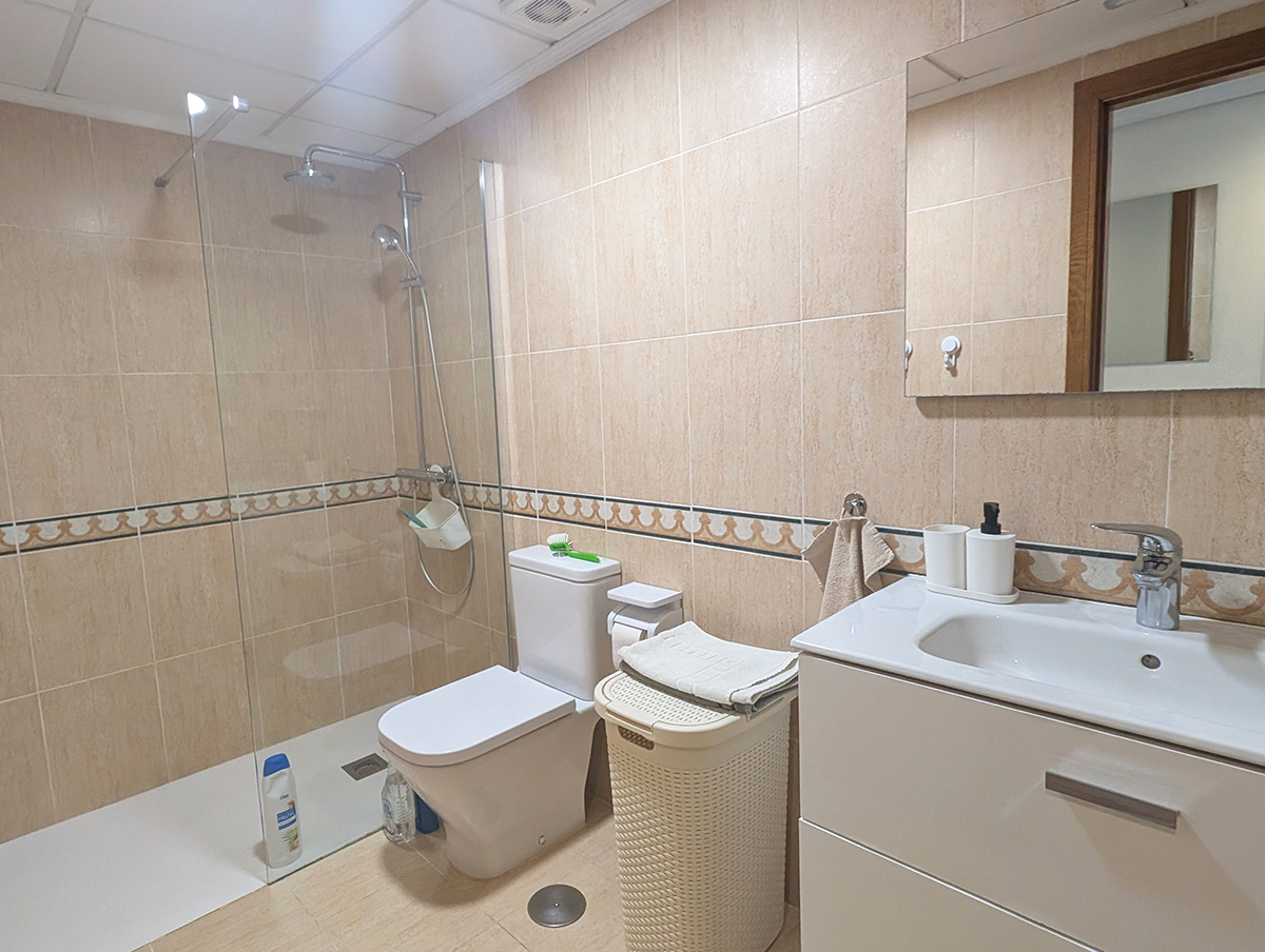 Badkamer van Appartement Jardines in Benicàssim